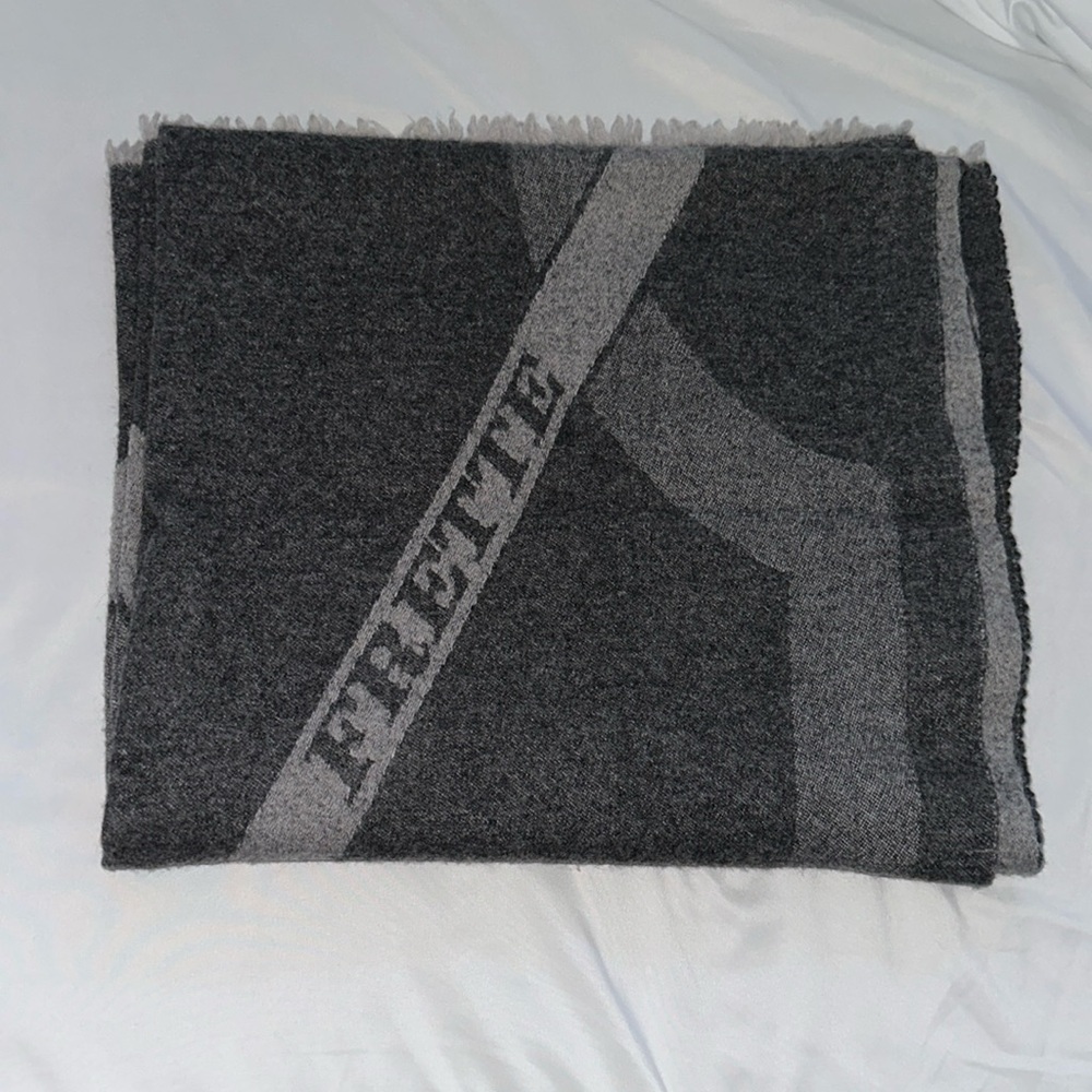 Frette cashmere gray throw blanket